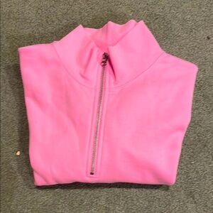 Vibrant Pink Quarter-Zip Pullover New with Tags